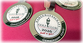 Günstiges Golfbadge aus Dibond